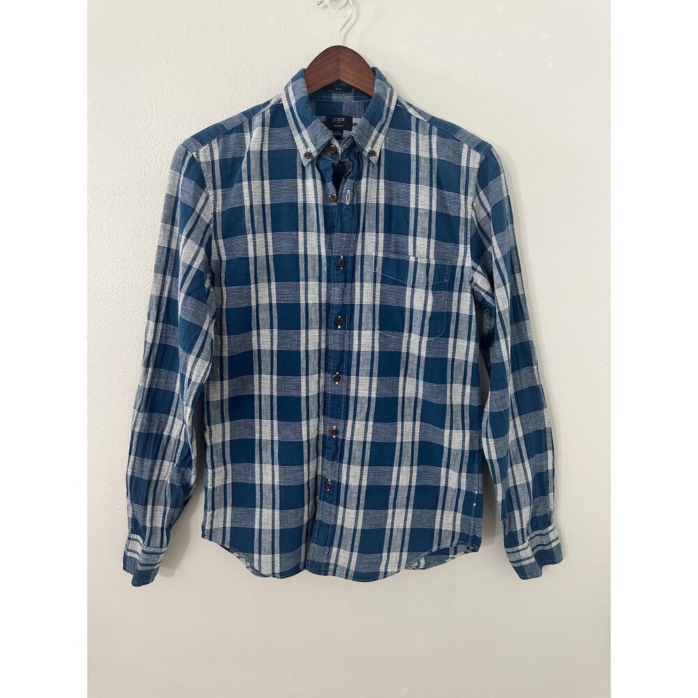 J. Crew Homespun Button Down Long Sleeve sz Small